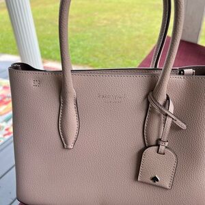 Kate Spade Beige Leather Satchel